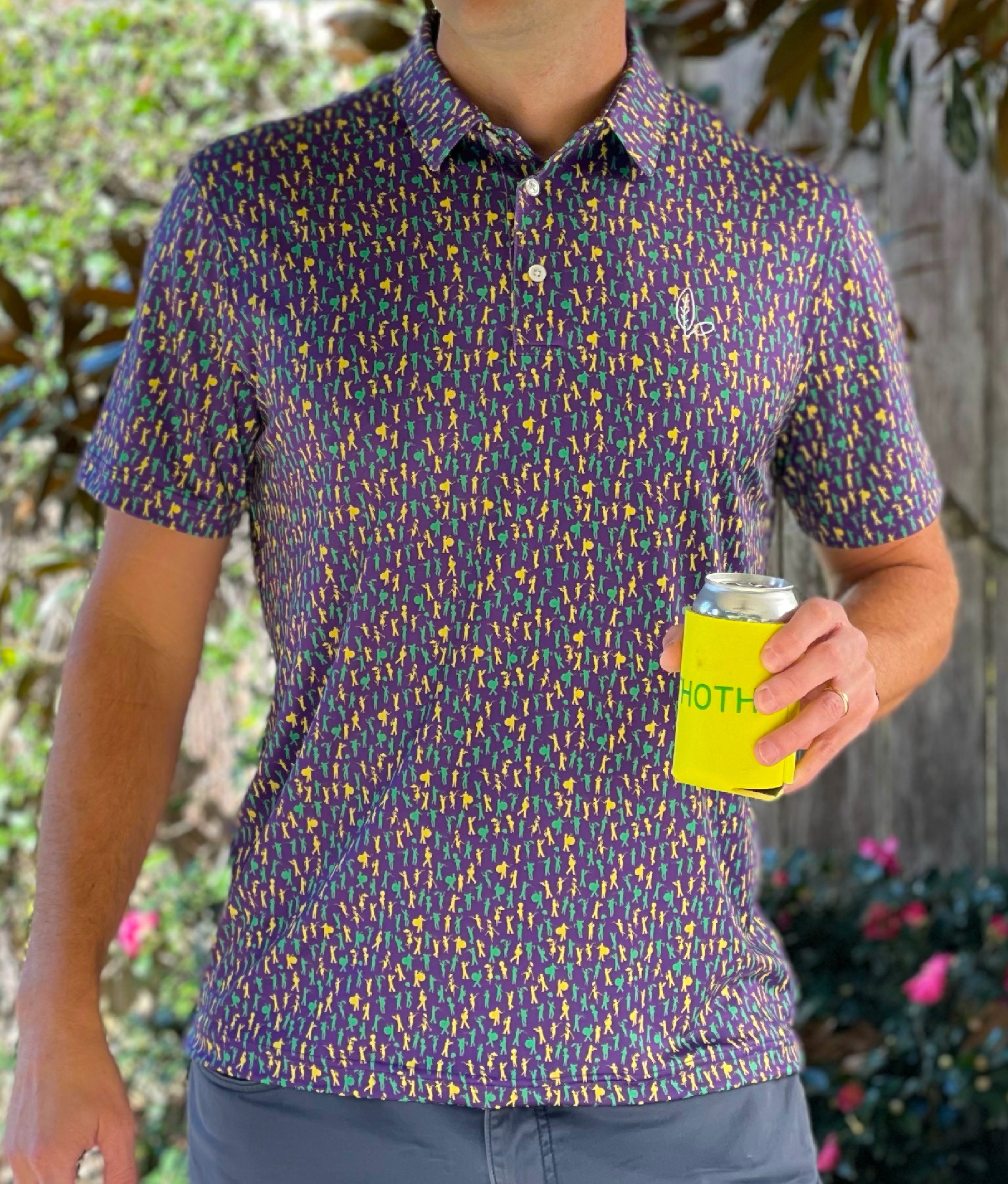 Introducing our Mardi Gras Carnival Performance Polo, a pinnacle of style and functionality. Immerse yourself in the Second Line theme featuring unique design elements inspired by the rich culture and energy of the city, you'll stand out in the office our on the parade route. 