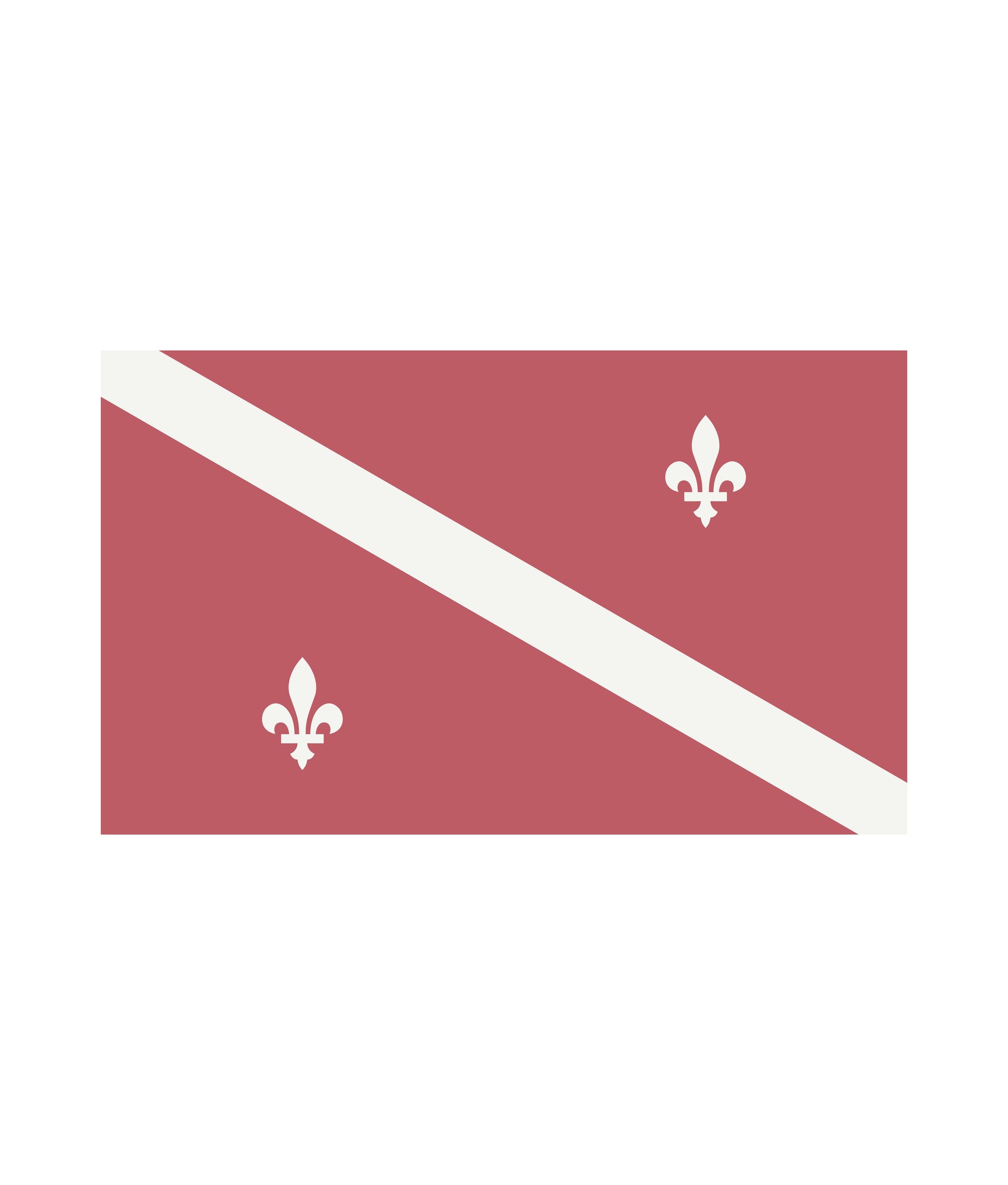 Alon's signature New Orleans themed 'diver down' flag.